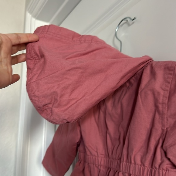 Old Navy Brand Baby Girl Mauve Colored Trench Style Jacket - Size 6-12M - Picture 7 of 8